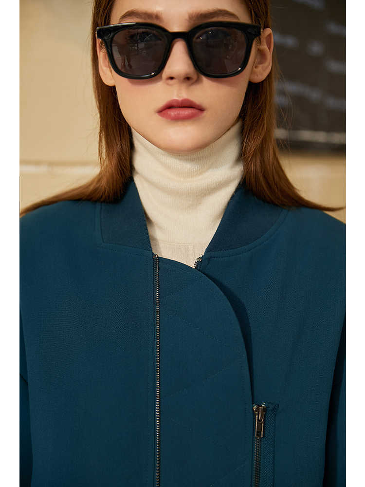 Minimalism Winter Women's Cotton Coat Fashion OLstyle Solid Stand Collar Thick Female Jacket Causal 12030548 210527