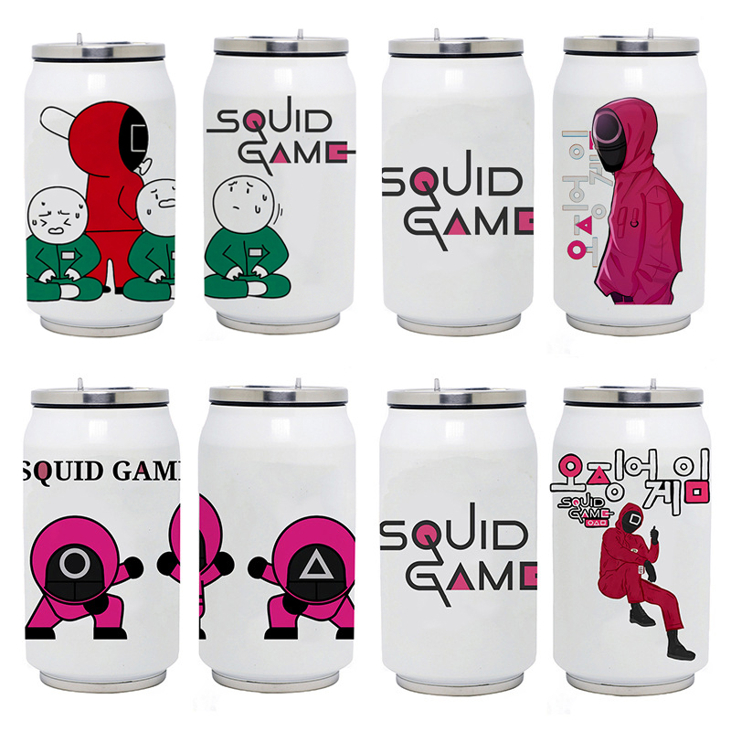 Squid Game Thermos Cup DIY Heat Transfer Cans Stainless Steel Cups Christmas Gift 350ml 
Squid Game Thermos Cup DIY Heat Transfer Cans Stainless Steel Cups Christmas Gift 350ml