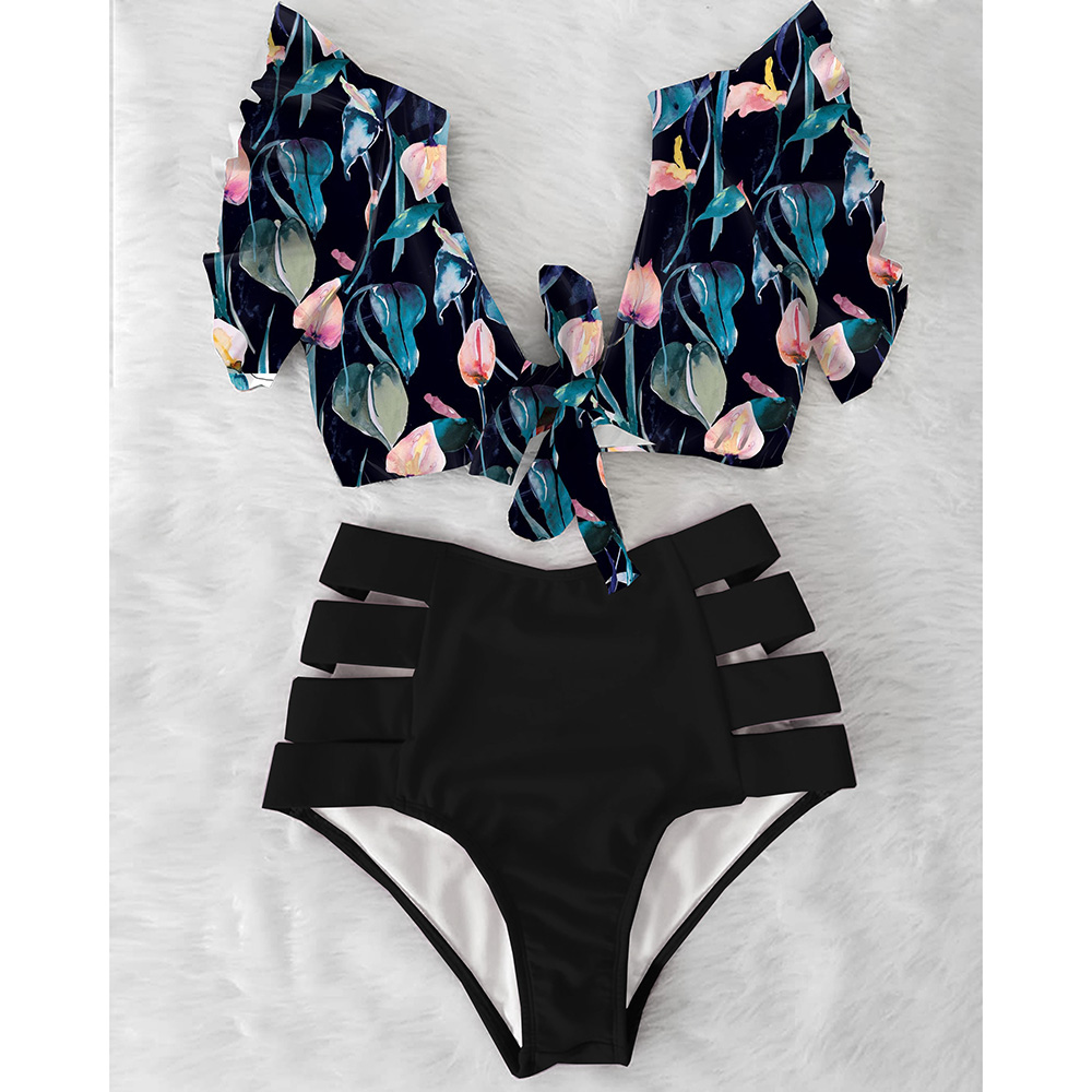 2021high waist bikini 2021 ruffle swimwear women print swimsuit push up bikinis plus size bathing suits floral beach wear, White;black
2021high waist bikini 2021 ruffle swimwear women print swimsuit push up bikinis plus size bathing suits floral beach wear, White;black