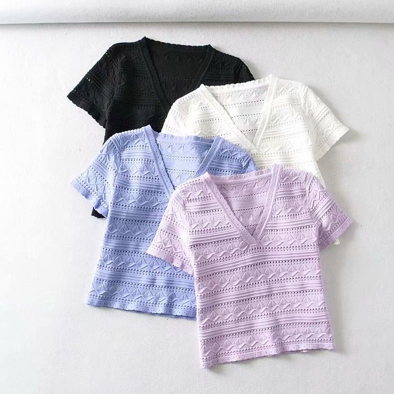 t shirt 2021 summer fashion pullover v-neck short sleeve hollow knitted slim top, White
t shirt 2021 summer fashion pullover v-neck short sleeve hollow knitted slim top, White