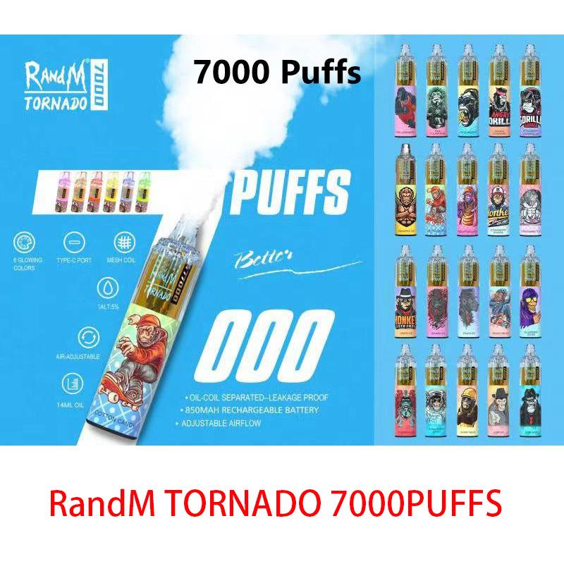 Original RandM Tornado 7000 Puffs Disposable Vape Pen Electronic Cigarettes 14ml Pod With Mesh Coil 6 Glowing Colors Rechargeable Air-adjust
Original RandM Tornado 7000 Puffs Disposable Vape Pen Electronic Cigarettes 14ml Pod With Mesh Coil 6 Glowing Colors Rechargeable Air-adjust