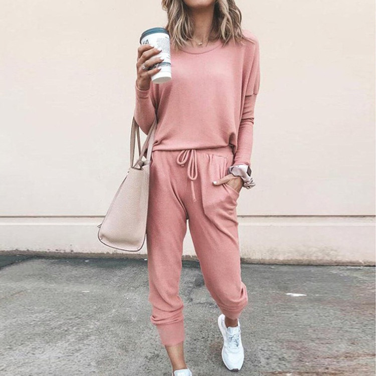 New 14 Colors Sweatsuit Women 2 Piece Suit Casual Sportwear Long Sleeve Tops+Pants Tracksuits, Blue
New 14 Colors Sweatsuit Women 2 Piece Suit Casual Sportwear Long Sleeve Tops+Pants Tracksuits, Blue