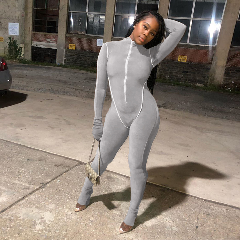 autumn fashion women full long sleeve zipper jumpsuits striped stretchy activewear fitness sporty workout skinny outfits, Black
autumn fashion women full long sleeve zipper jumpsuits striped stretchy activewear fitness sporty workout skinny outfits, Black