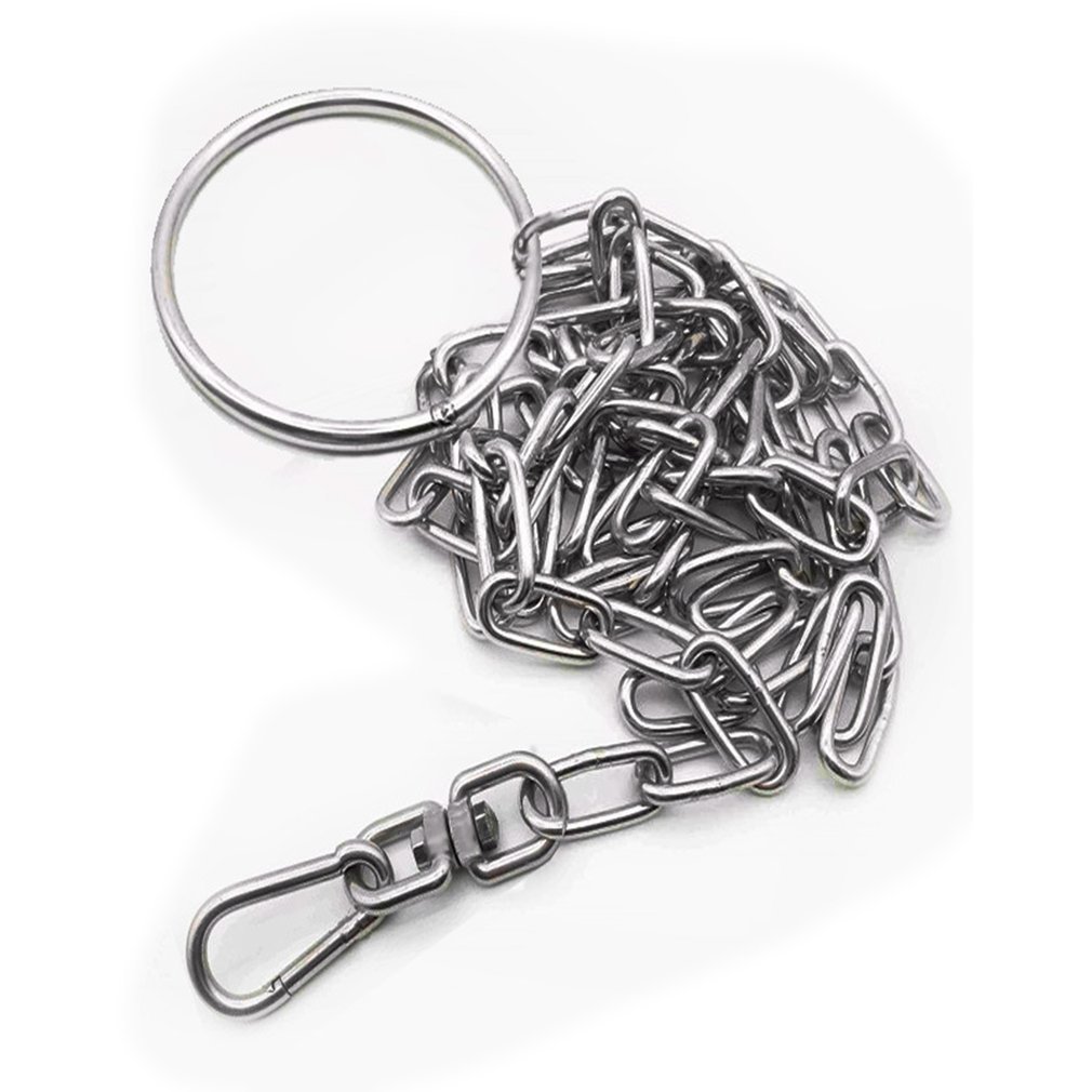 Durable Rvs Chain Dog Belt Heavy Metal Chrome Pet Anti Lead For Small Medium Red Dogs Walking Training Pet Touch