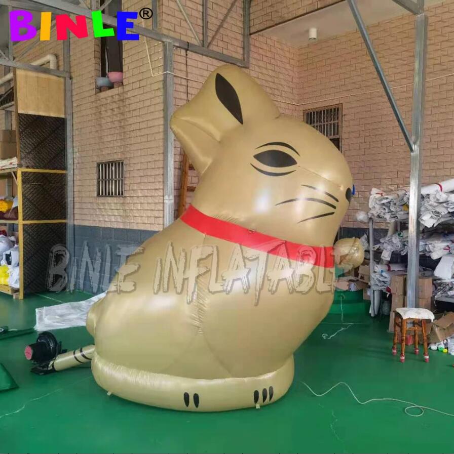 custom made decorative inflatable golden rabbit easter bunny for advertising