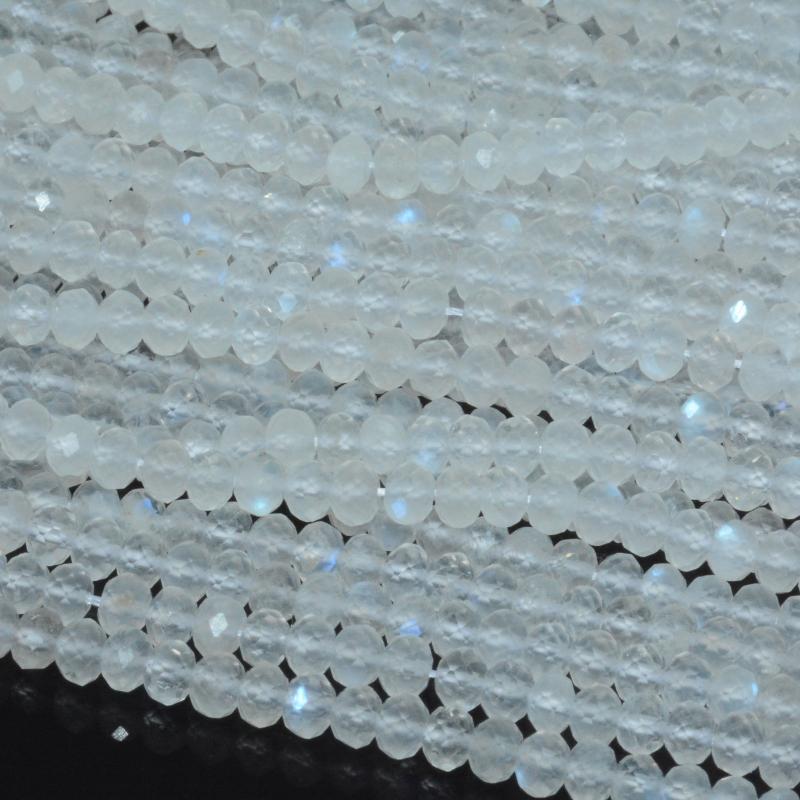 Other Natural Rainbow Moonstone From India Faceted Rondelle Beads 4.5mm, Not Every Bead Has Flash
Other Natural Rainbow Moonstone From India Faceted Rondelle Beads 4.5mm, Not Every Bead Has Flash
