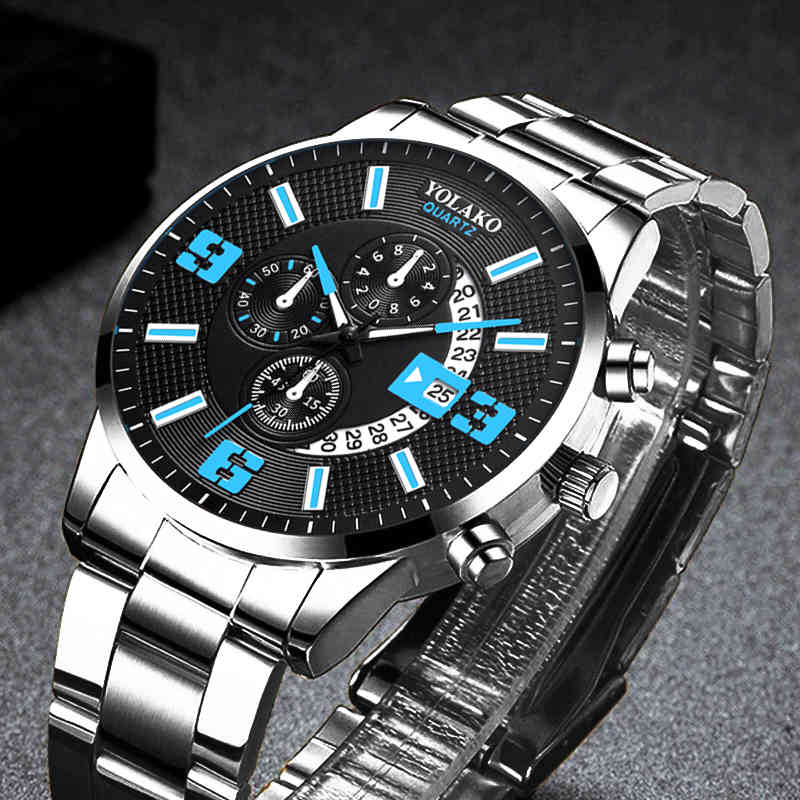 Reloj Hombre Man Fashion Busins watch Men Sports Rustls Steel Quartz watch Man calendar date Clock Relogio Masculino, Slivery;brown
Reloj Hombre Man Fashion Busins watch Men Sports Rustls Steel Quartz watch Man calendar date Clock Relogio Masculino, Slivery;brown