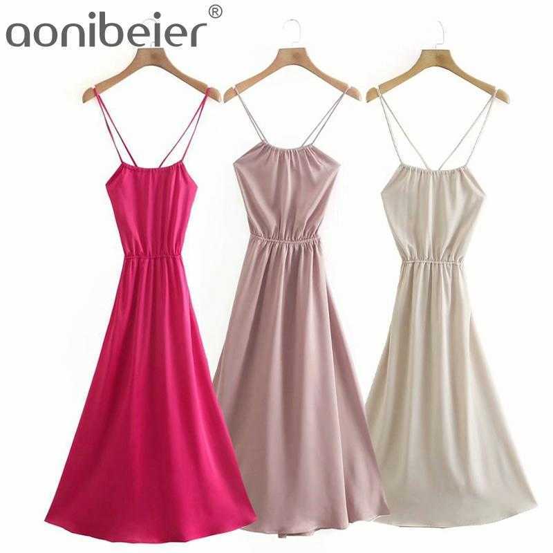 Summer Sexy Criss-Cross Lace-Up Back Women Party Dress Fashion Spaghetti Strap High Waist Swing Midi Female 210604, Hp
Summer Sexy Criss-Cross Lace-Up Back Women Party Dress Fashion Spaghetti Strap High Waist Swing Midi Female 210604, Hp