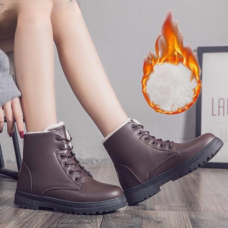 Boots 2021 Size Women's Snow Plus Fleece Short To Keep Warm Winter Cotton Shoes Leather, Black
Boots 2021 Size Women's Snow Plus Fleece Short To Keep Warm Winter Cotton Shoes Leather, Black