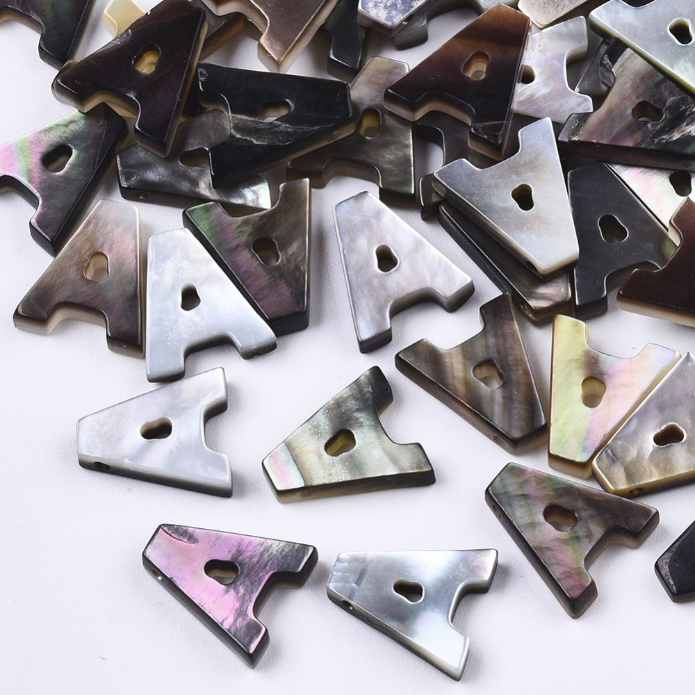 50pcs Natural Black Lip Sea Shell Letter A~Z Top Drilled Alphabet Beads Jewelry making DIY Decor Crafts Accessories
50pcs Natural Black Lip Sea Shell Letter A~Z Top Drilled Alphabet Beads Jewelry making DIY Decor Crafts Accessories