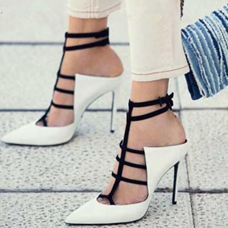 Dress Shoes Plus Size Extreme High Heels Fashion 2021 Women Pump White-black Stilettos Buckle Strappy Pointed Toe Scarpin, As picture
Dress Shoes Plus Size Extreme High Heels Fashion 2021 Women Pump White-black Stilettos Buckle Strappy Pointed Toe Scarpin, As picture