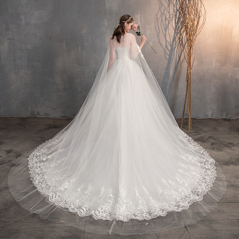 White A-Line Wedding Dress With Wrap Sleeveless Backless Lace Organza Applique Princess Formal Occasion Custom Made Tulle Floor-length De Mariée