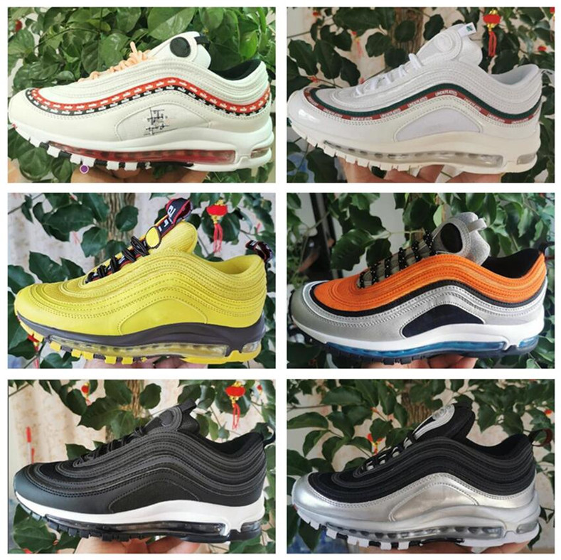 97 mens running shoes triple black white 97s silver metallic gold bred game royal men women sports sneakers, N9
97 mens running shoes triple black white 97s silver metallic gold bred game royal men women sports sneakers, N9