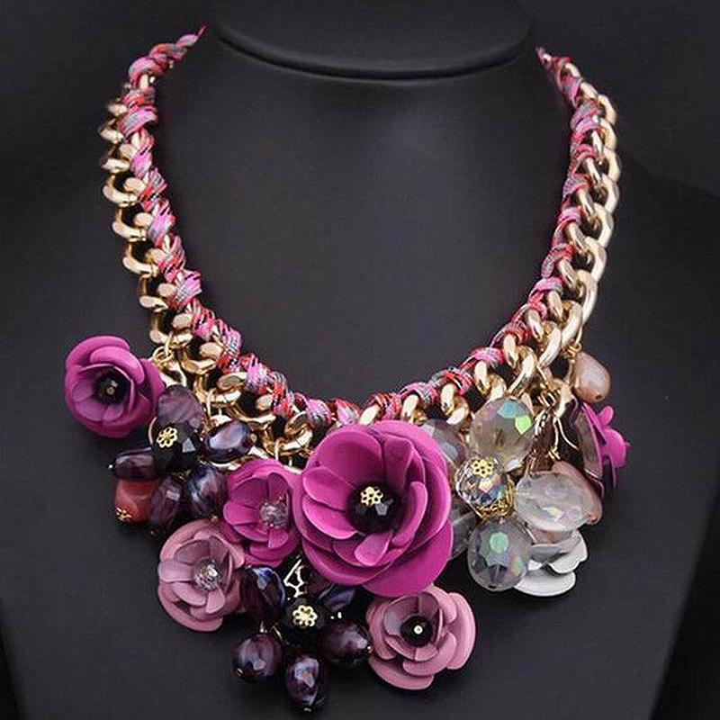 Chokers Fashion Necklaces Large Flower Statement Necklace For Women Chunky Choker & Pendants Collier Resine Grandes Fleurs
Chokers Fashion Necklaces Large Flower Statement Necklace For Women Chunky Choker & Pendants Collier Resine Grandes Fleurs