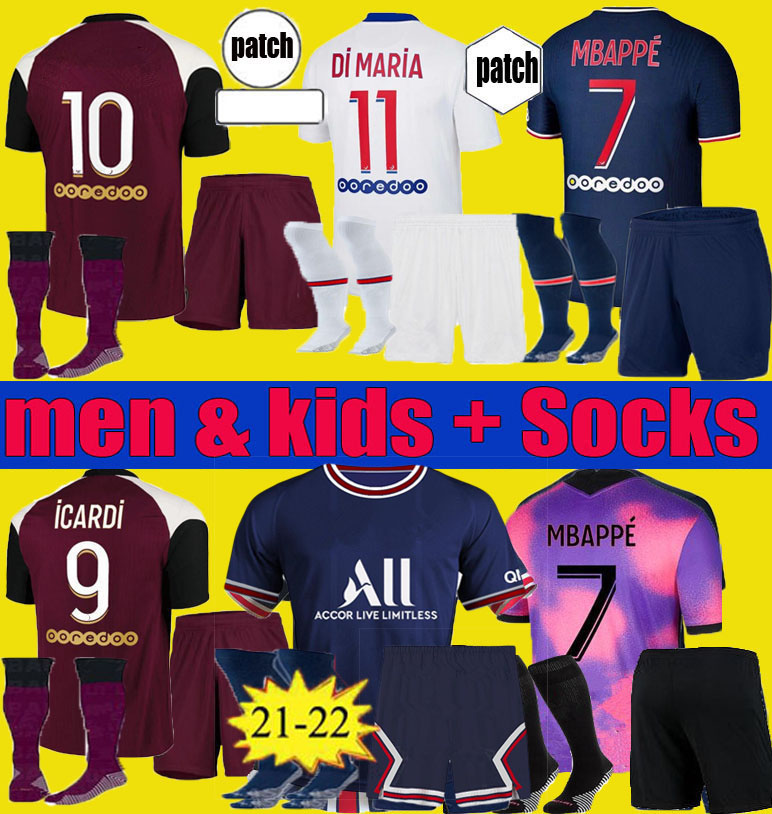 men kids 2021 2022 PSG Jersey soccer Jersey MBAPPE MARQUINHOS sets 20 21 22 ICARDI NEYMAR shirt JR VERRATTI KEAN maillots de football kits uniform, Home+patch
men kids 2021 2022 PSG Jersey soccer Jersey MBAPPE MARQUINHOS sets 20 21 22 ICARDI NEYMAR shirt JR VERRATTI KEAN maillots de football kits uniform, Home+patch