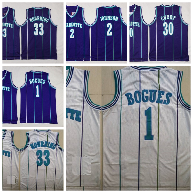 Retro Men Tyrone Muggsy Bogues Larry Johnson Grandma ma Dell 30 Curry Alonzo Mourning basketball jersey have patch, Black;red
Retro Men Tyrone Muggsy Bogues Larry Johnson Grandma ma Dell 30 Curry Alonzo Mourning basketball jersey have patch, Black;red