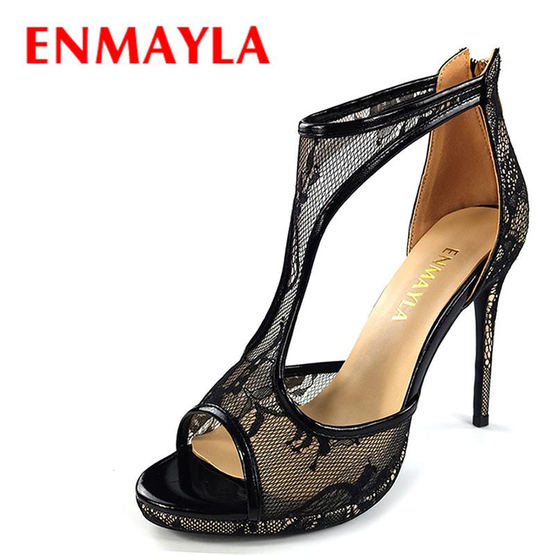Women High Heels Lace Shoes Woman T Strap Stiletto Peep Toe Sexy Gladiator Sandals Party Wedding, Black
Women High Heels Lace Shoes Woman T Strap Stiletto Peep Toe Sexy Gladiator Sandals Party Wedding, Black
