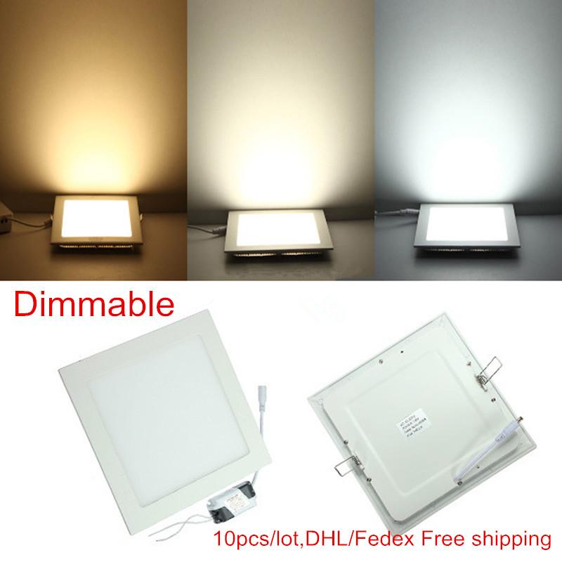 10pcs/lot LED Panel Light 3W 4W 6W 9W 12W 15W 25W Square Ultra Thin Dimmable Ceiling Lights AC85-265V + Driver
10pcs/lot LED Panel Light 3W 4W 6W 9W 12W 15W 25W Square Ultra Thin Dimmable Ceiling Lights AC85-265V + Driver
