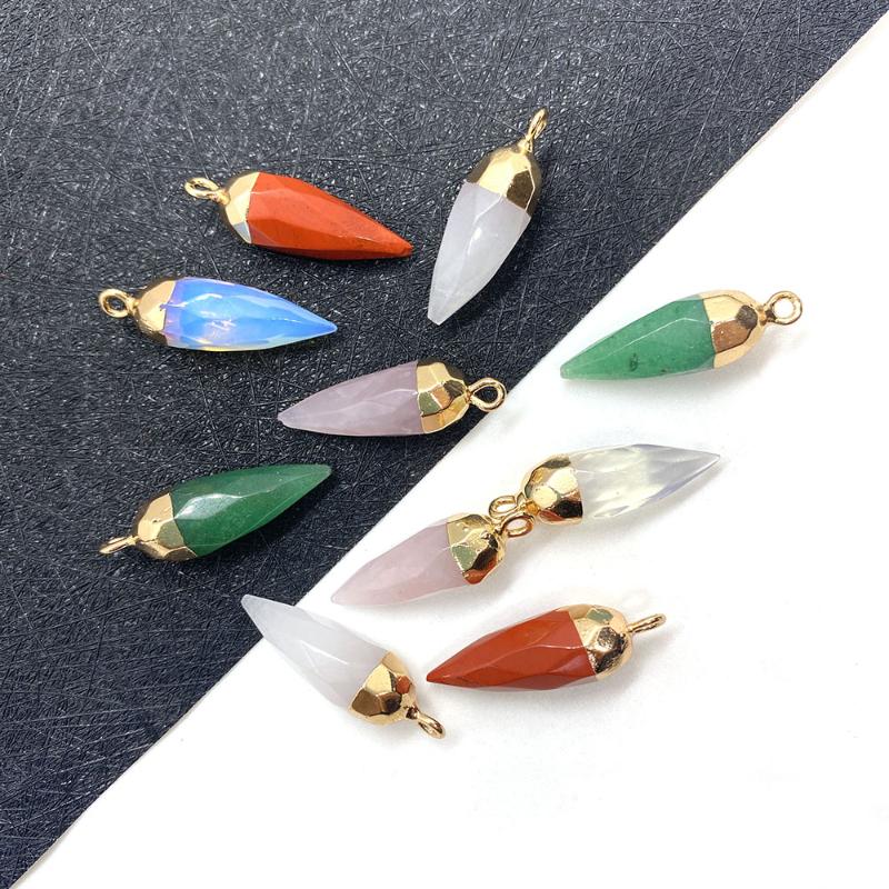 Charms Natural Stone Pendant Amethyst -shaped Fashion Jewelry DIY Necklace Accessories, Used For Making 9x26mm, Bronze;silver
Charms Natural Stone Pendant Amethyst -shaped Fashion Jewelry DIY Necklace Accessories, Used For Making 9x26mm, Bronze;silver