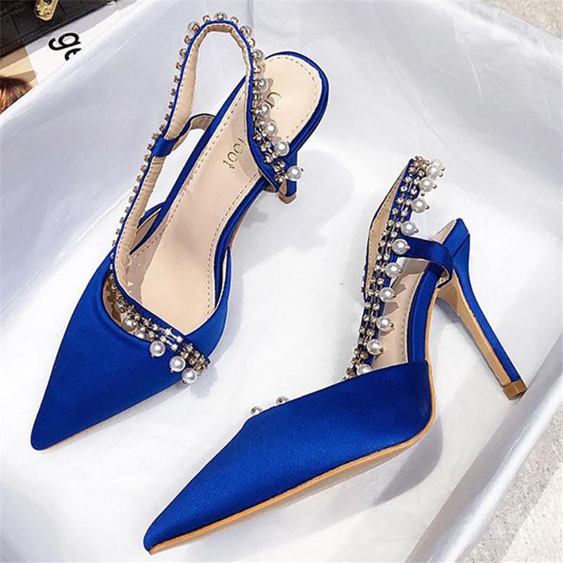 Runway Style Pearl Women Pumps Crystal Slingback Satin Sandals 2021 Summer Lady Shoes High Heels Party Prom Woman Dress, Black
Runway Style Pearl Women Pumps Crystal Slingback Satin Sandals 2021 Summer Lady Shoes High Heels Party Prom Woman Dress, Black