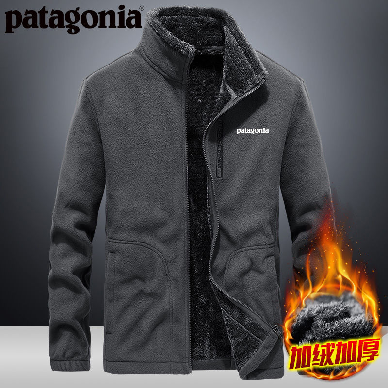 Patagonia Outdoor Fleece Men's Autumn and Winter Anti-static Cardigan Plush Thickened Warm Vertical Collar Fleece Jacket Jacket Hoodie, Gray
Patagonia Outdoor Fleece Men's Autumn and Winter Anti-static Cardigan Plush Thickened Warm Vertical Collar Fleece Jacket Jacket Hoodie, Gray