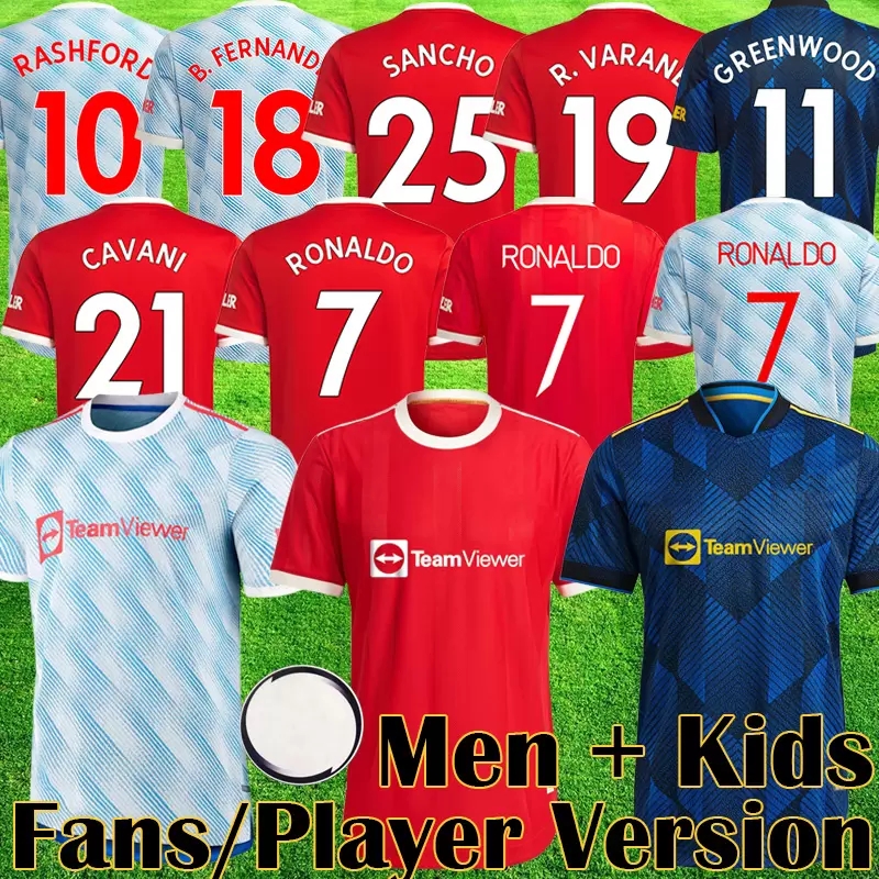 2021 2022 SANCHO Player Version Soccer Jerseys VARANE MANCHESTER RONALDO FERNANDES UTD RASHFORD POGBA Jersey Kids Man kit Football Shirt 21, Black;yellow
2021 2022 SANCHO Player Version Soccer Jerseys VARANE MANCHESTER RONALDO FERNANDES UTD RASHFORD POGBA Jersey Kids Man kit Football Shirt 21, Black;yellow