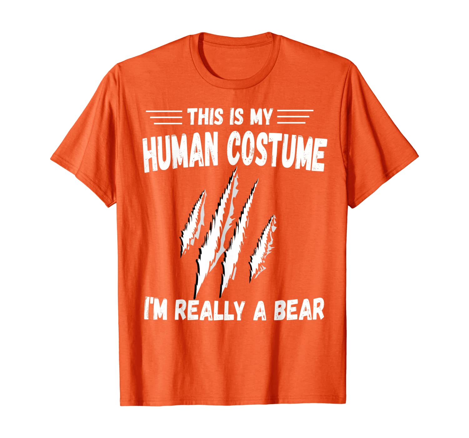 This Is My Human Costume I'm Really A Bear cute tee T-Shirt, White;black 
This Is My Human Costume I'm Really A Bear cute tee T-Shirt, White;black