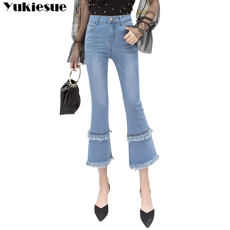 Women Jeans Femme Plus Size Slim Stretch high Waist Female Blue Vintage flare Denim Pants push up tassel Ladies Trousers 210518, Light blue
Women Jeans Femme Plus Size Slim Stretch high Waist Female Blue Vintage flare Denim Pants push up tassel Ladies Trousers 210518, Light blue