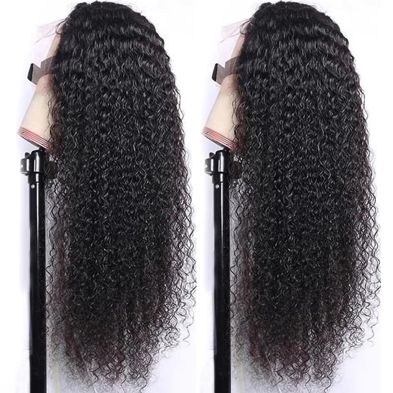 30 inch Black middle curls synthetic hair cheap wigs for black women
