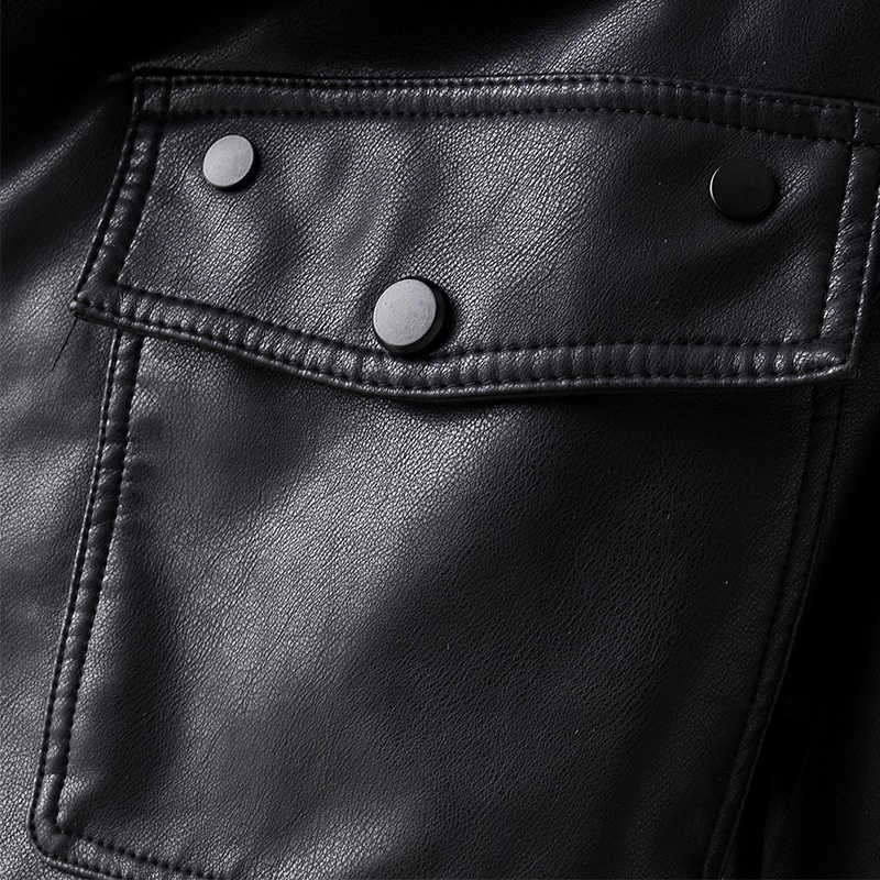 Ly Varey Lin Women Faux Leather Jacket Pu Motorcycle Coat Streetwear Loose Red Black Punk Short Soft Outwear 210526