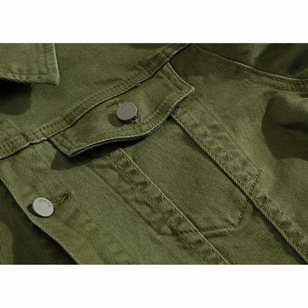Fashion Men Denim Jacket Cowboy White Jeans Jacket Men Casual Slim Fit Jeans Jacket Cotton Coat OUTWEAR Male Clothes 211009