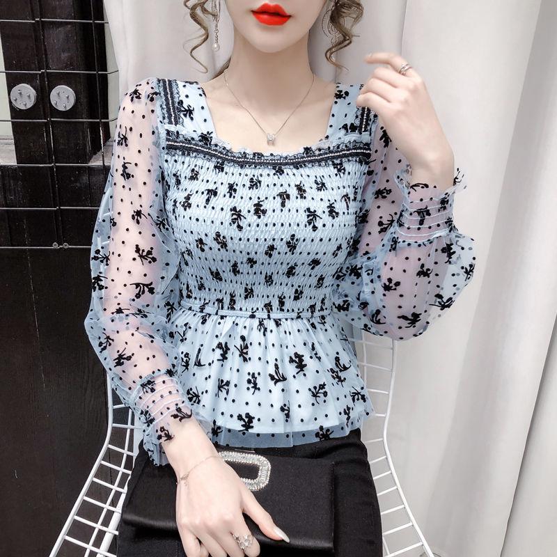Women' Blouses & Shirts Sunscreen French Square Collar Blouse Short Waist Small Shirt Summer 2021 Mesh Temperament Long-sleeved Chiffon Wom, Black
Women' Blouses & Shirts Sunscreen French Square Collar Blouse Short Waist Small Shirt Summer 2021 Mesh Temperament Long-sleeved Chiffon Wom, Black