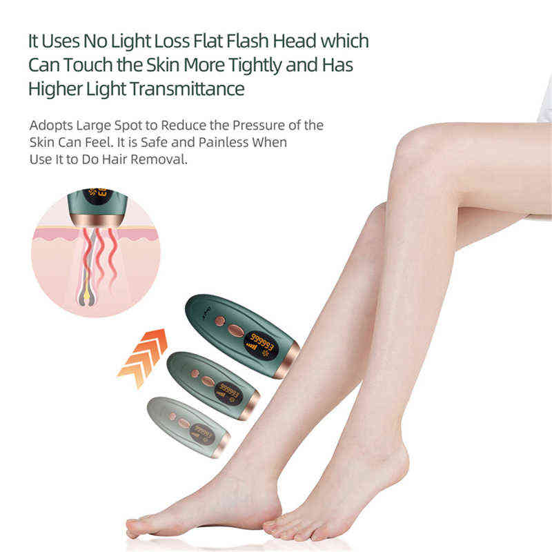 CkeyiN 999900 Flashes Laser Epilator Electric Face Body Hair Remover Machine For Women Shaving Female Trimmer Bikini Depilador 220124