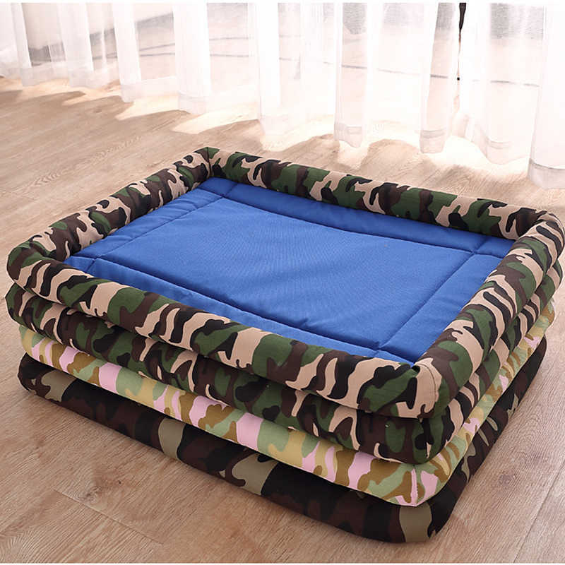 Dog Bed House Summer Cooling Mat Washable Sofa Pad For Cat Breathable Household Kennel Small Medium Large Dog Accessories 211009