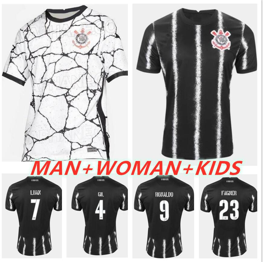 

2021 2022 Corinth Balbuena JADSON Soccer Jerseys 21 22 Home Away SENNA KAZIM FAGNER CANTILLO jo football Jersey shirt woman men + kids kit, 2021 man