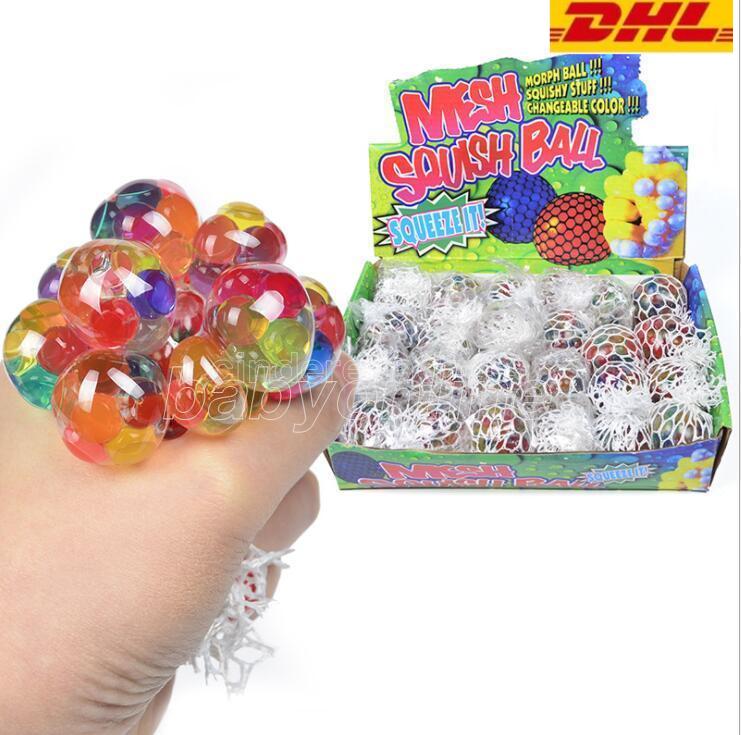 DHL 5CM Colorful Mesh Squishy Grape Ball Fidget Toy Anti Stress Venting Balls Squeeze Toys Decompression Anxiety Reliever 
DHL 5CM Colorful Mesh Squishy Grape Ball Fidget Toy Anti Stress Venting Balls Squeeze Toys Decompression Anxiety Reliever