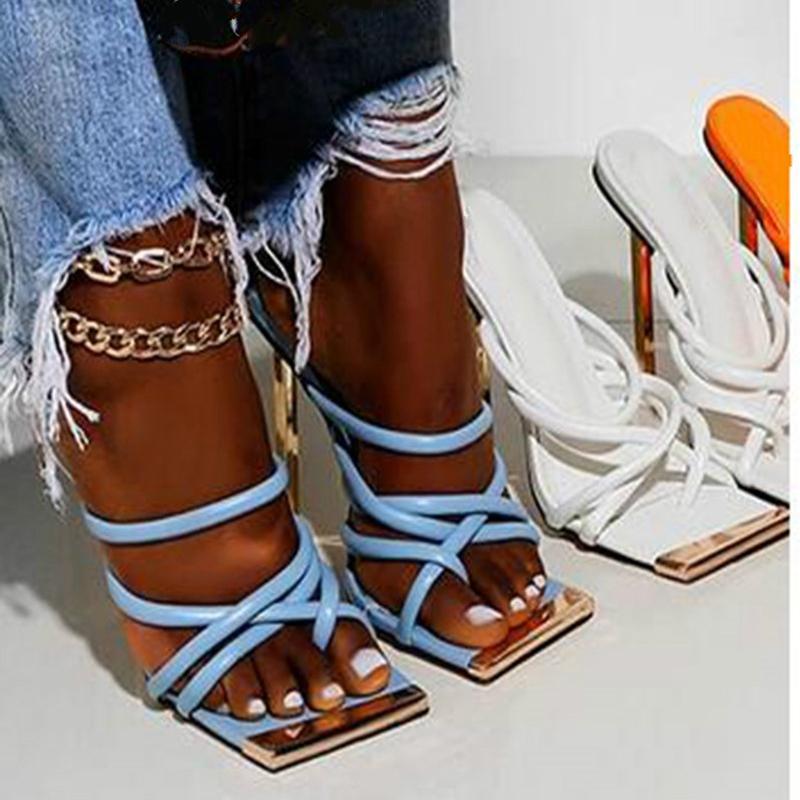 Slippers 2021 Metal Square Toe Thin Strap Woman Gold High Heel Roman Sandals Luxury Slip On Mules Slingback Wedding Party Shoes, Black
Slippers 2021 Metal Square Toe Thin Strap Woman Gold High Heel Roman Sandals Luxury Slip On Mules Slingback Wedding Party Shoes, Black