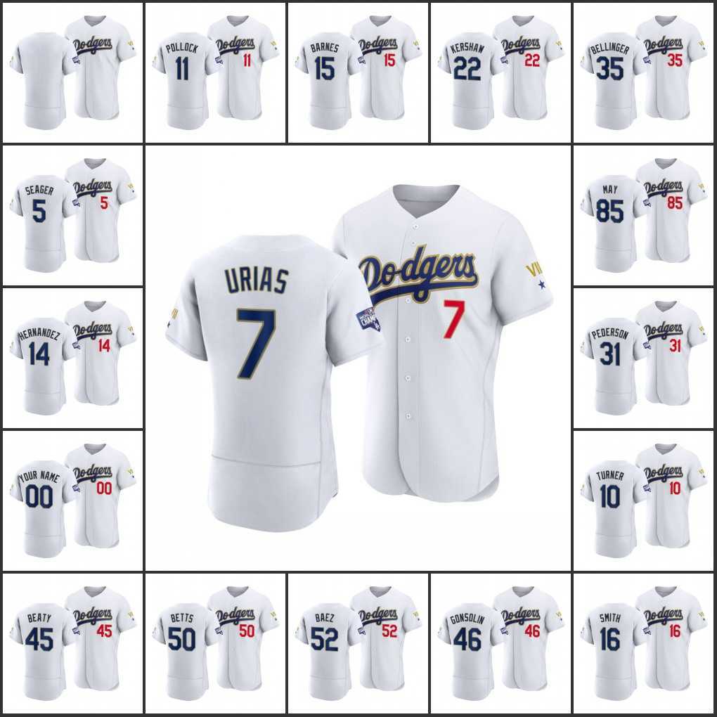 Men LosAngelesDodgers #7 Julio Urias 50 Mookie Betts 5 Corey Seager Women Youth Custom 2021 Gold Program Authentic Jersey White Gold
Men LosAngelesDodgers #7 Julio Urias 50 Mookie Betts 5 Corey Seager Women Youth Custom 2021 Gold Program Authentic Jersey White Gold