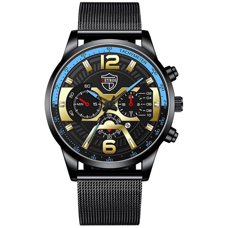 Wristwatches 2021 DEYROS Brand Watches And Leisure Are Fashion Men's Stainless Steel Calendar Watches, Business Quartz, Aj
Wristwatches 2021 DEYROS Brand Watches And Leisure Are Fashion Men's Stainless Steel Calendar Watches, Business Quartz, Aj
