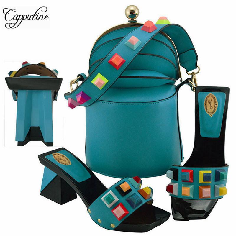 Arrival Ladies Italian Shoes And Bag Set Decorated With Rivet African Pumps 8CM For Party Dress, Black
Arrival Ladies Italian Shoes And Bag Set Decorated With Rivet African Pumps 8CM For Party Dress, Black