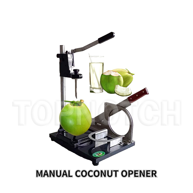 Commercial Kitchen Peeled Coconut Bottom Cutting Machine Fresh Young Green Coconuts Cutter