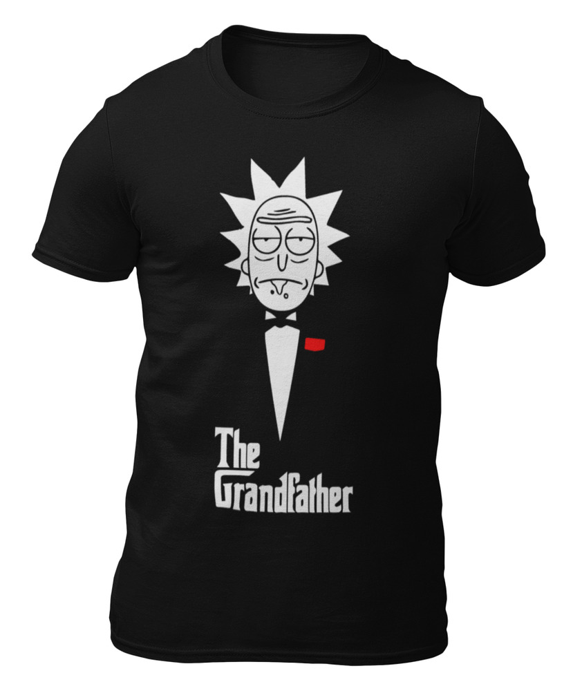 T-shirt-rick and morty - the GRANDFATHER-GODFATHER-goodfather-t - shirt -, White;black
T-shirt-rick and morty - the GRANDFATHER-GODFATHER-goodfather-t - shirt -, White;black