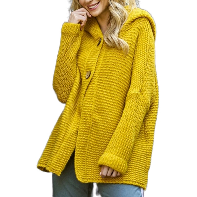 Fall Fashionable Sweaters Female Cardigan Single Breasted Hooded Black Knitted Ladies Casual Loose Winter Women Sweater 210604
Fall Fashionable Sweaters Female Cardigan Single Breasted Hooded Black Knitted Ladies Casual Loose Winter Women Sweater 210604