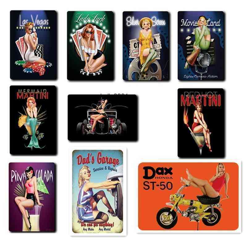 Hot Sexy Girl Sign Vintage Tin Plaque Wall Art Decor for Bar Garage Club Retro Metal Posters Iron Painting 20x30cma
Hot Sexy Girl Sign Vintage Tin Plaque Wall Art Decor for Bar Garage Club Retro Metal Posters Iron Painting 20x30cma
