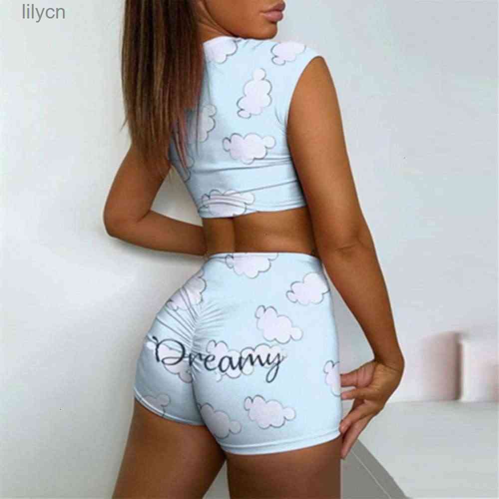 2021 Sleepwear Cute Cartoon Print Pajamas For Women Pajama Set Sweet Short Sleeve T Shirts Shorts Summer Pijama, Color 3 style-1
2021 Sleepwear Cute Cartoon Print Pajamas For Women Pajama Set Sweet Short Sleeve T Shirts Shorts Summer Pijama, Color 3 style-1