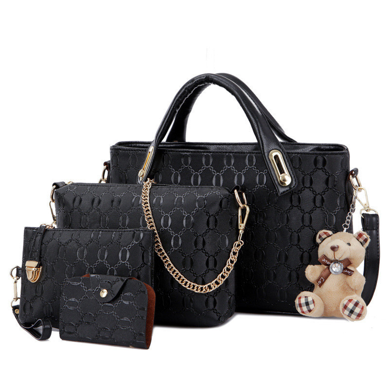 Fashion 4pcs/Set Women Bag PU Leather Luxury Designer Bags Handbag Messenger Bag Shoulder Bag Wallet Bags Dropshipping 30#97
Fashion 4pcs/Set Women Bag PU Leather Luxury Designer Bags Handbag Messenger Bag Shoulder Bag Wallet Bags Dropshipping 30#97