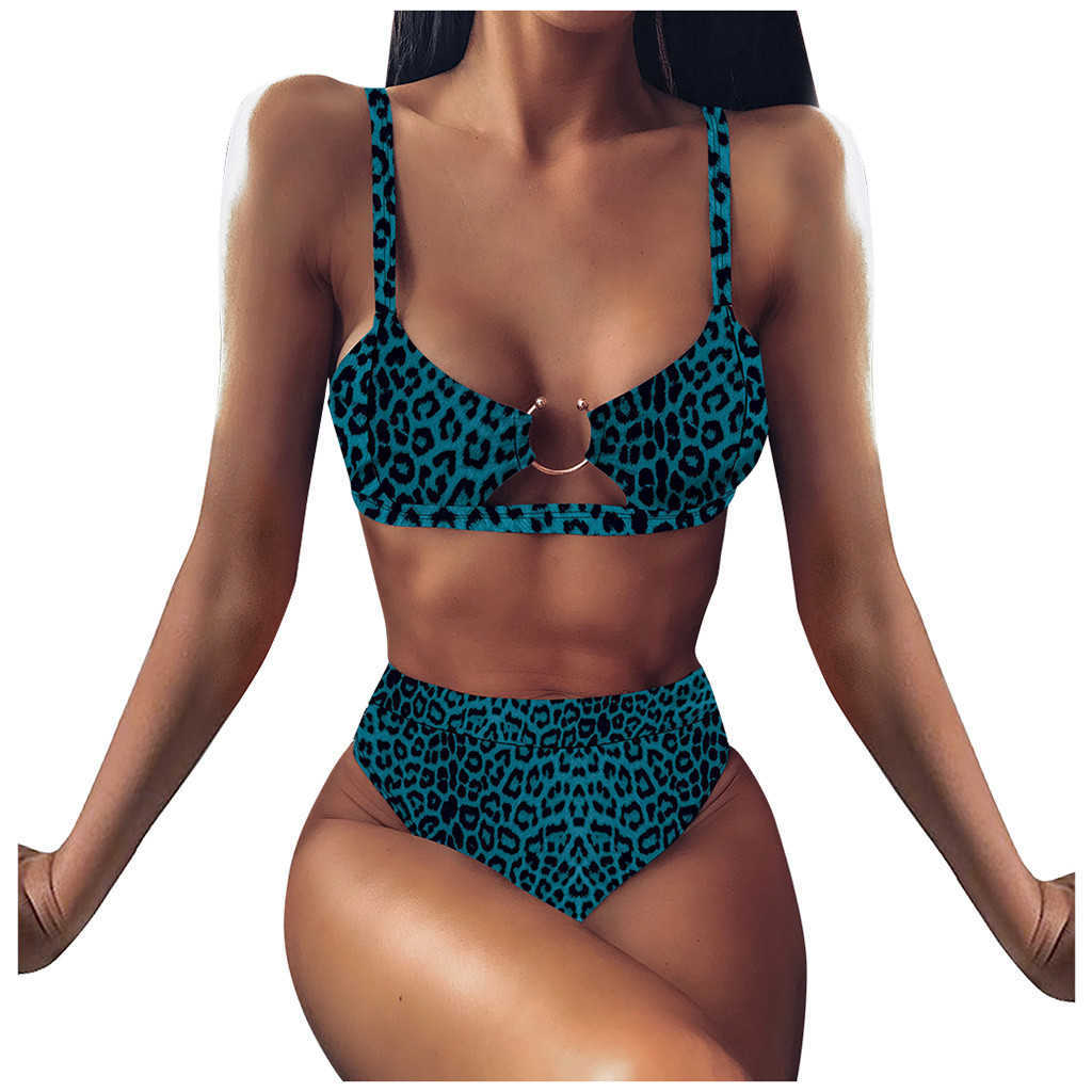 Sexy bikini woman Ring Bikini Push-Up Padded Swimwear Swimsuit Beachwear Set tanga mujer #K4 210625