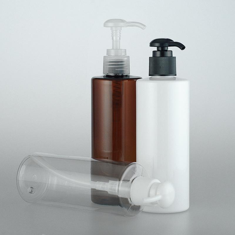 Storage Bottles & Jars 20pcs 250ml Empty Round Lotion Pump Cosmetic Bottle Container Amber Shampoo Containers With Liquid Soap Dispenser Ref