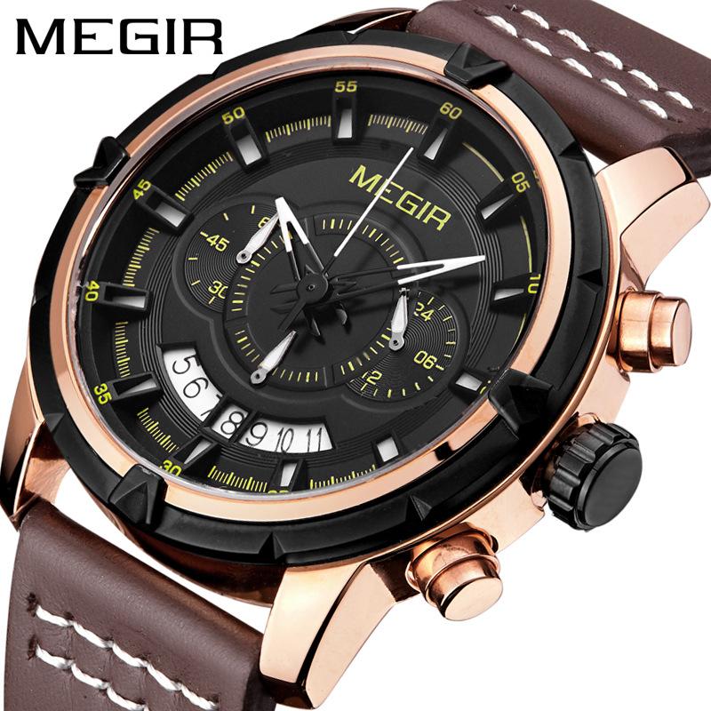 Luxury Calendar Business Waterproof Luminous Multifunctional Chronograph Belt Quartz Men's Watches 2047G Wristwatches, Black 
Luxury Calendar Business Waterproof Luminous Multifunctional Chronograph Belt Quartz Men's Watches 2047G Wristwatches, Black