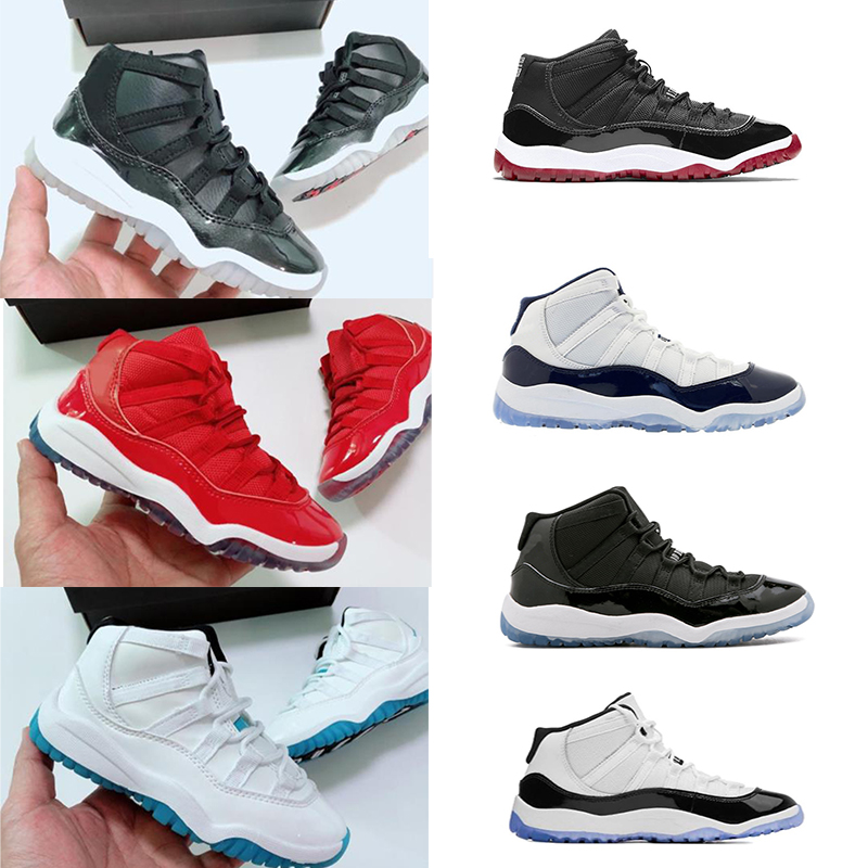 Hot Kids Jumpman 11 11s Space Jam Bred Concord Gym Red Basketball Shoes Children Boy Girls Midnight Navy Retro sports Sneakers 28-35, Black
Hot Kids Jumpman 11 11s Space Jam Bred Concord Gym Red Basketball Shoes Children Boy Girls Midnight Navy Retro sports Sneakers 28-35, Black